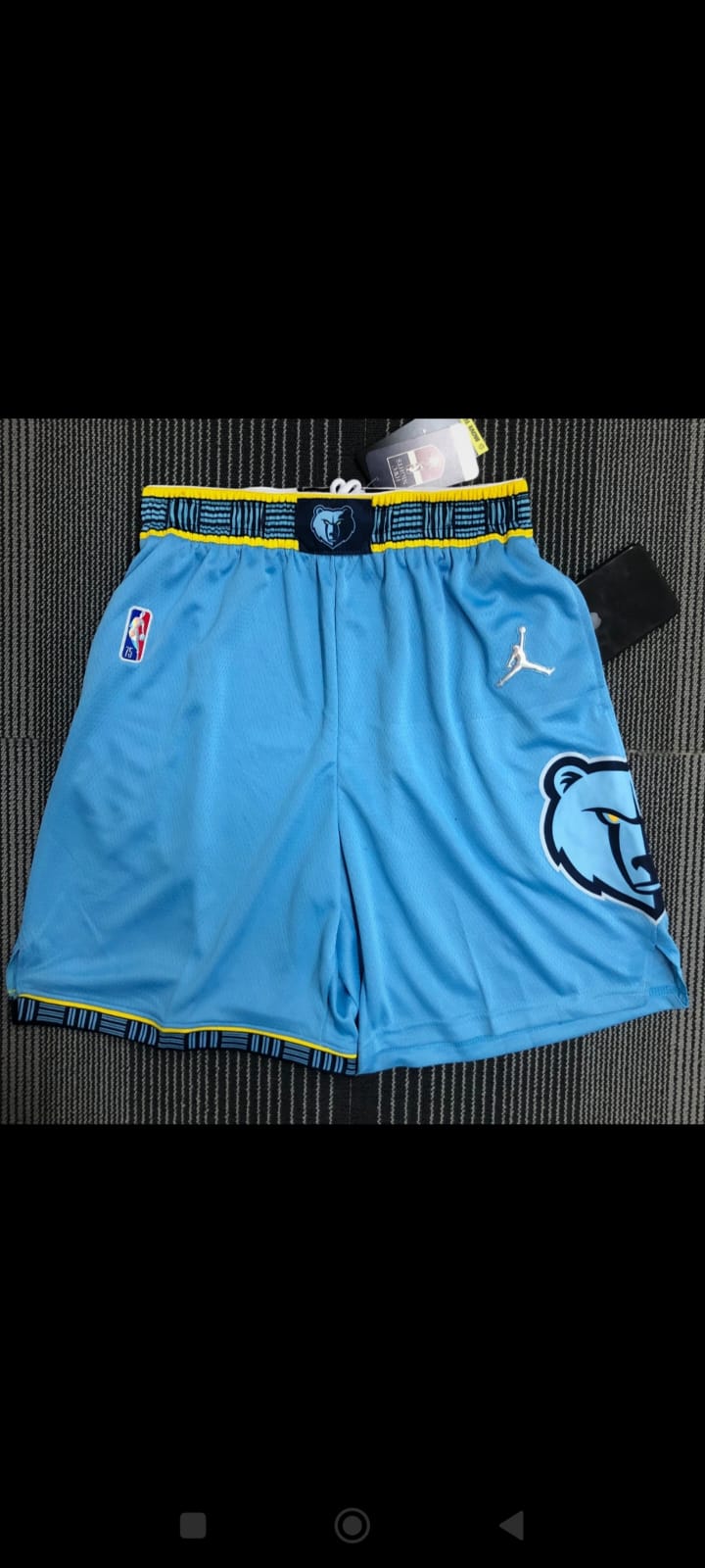 Shorts Memphis Grizzlies Homme City Edition Bleu