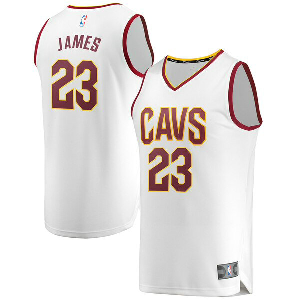 Maillot Cleveland Cavaliers Homme LeBron James 23 2019 Blanc