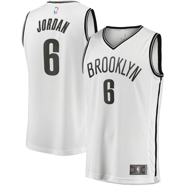 Maillot Brooklyn Nets Homme DeAndre Jordan 6 2019 Blanc