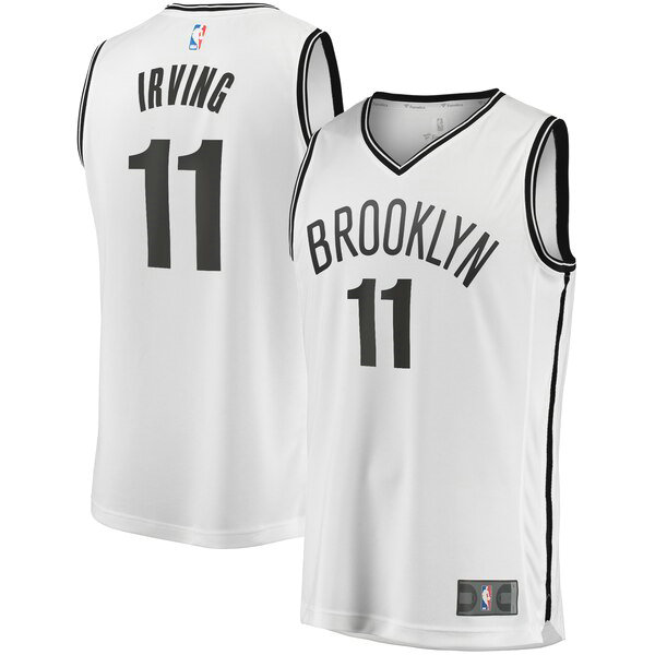 Maillot Brooklyn Nets Homme Kyrie Irving 11 2019 Blanc