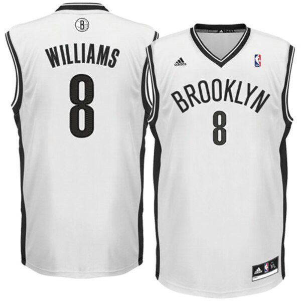 Maillot Brooklyn Nets Homme Deron Williams 8 2019 Blanc