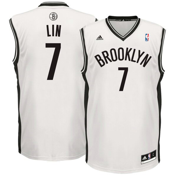 Maillot Brooklyn Nets Homme Jeremy Lin 7 2019 Blanc