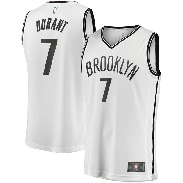 Maillot Brooklyn Nets Homme Kevin Durant 7 2019 Blanc