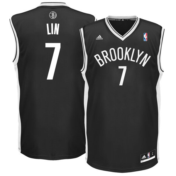 Maillot Brooklyn Nets Homme Jeremy Lin 7 2019 Noir