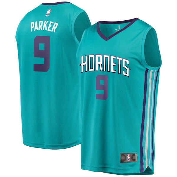 Maillot Charlotte Hornets Homme Tony Parker 9 2019 Bleu