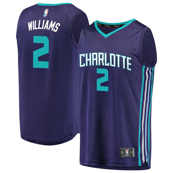 Maillot Charlotte Hornets Homme Marvin Williams 2 2019 Pourpre