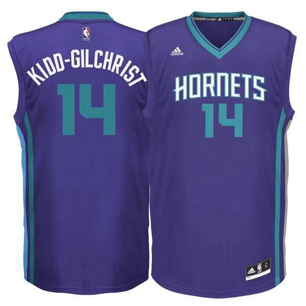 Maillot Charlotte Hornets Homme Kidd-Gilchrist 14 2019 Pourpre