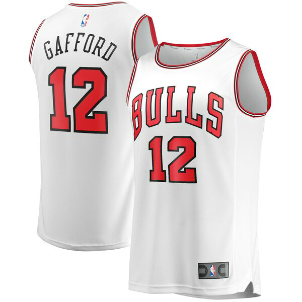 Maillot Chicago Bulls Homme Daniel Gafford 12 2019 Blanc