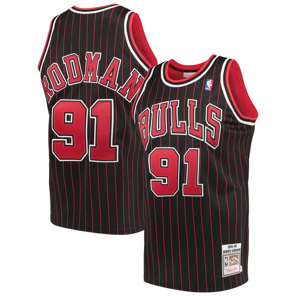 Maillot Chicago Bulls Homme Dennis Rodman 91 2019-2020 Noir