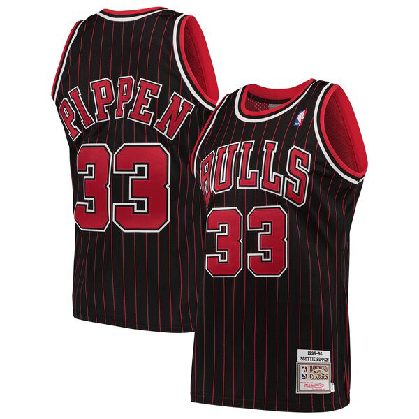 Maillot Chicago Bulls Homme Scottie Pippen 33 2019 Noir