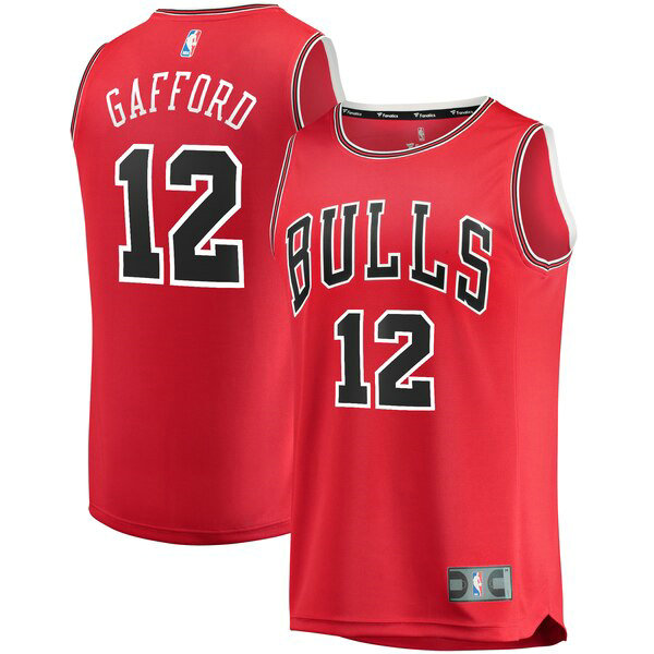 Maillot Chicago Bulls Homme Daniel Gafford 12 2019 Rouge