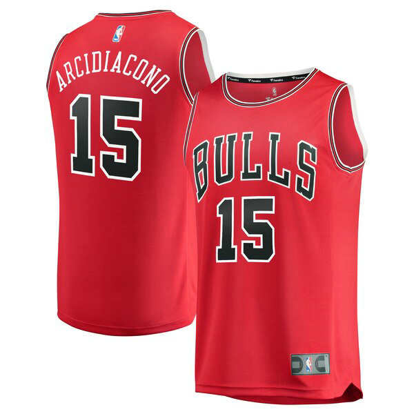 Maillot Chicago Bulls Homme Ryan Arcidiacono 15 2019 Rouge