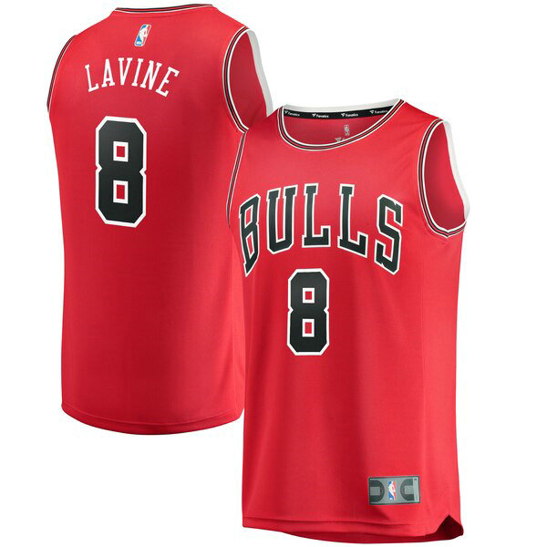 Maillot Chicago Bulls Homme Zach LaVine 8 2019 Rouge