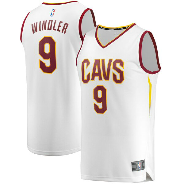 Maillot Cleveland Cavaliers Homme Dylan Windler 9 2019 Blanc