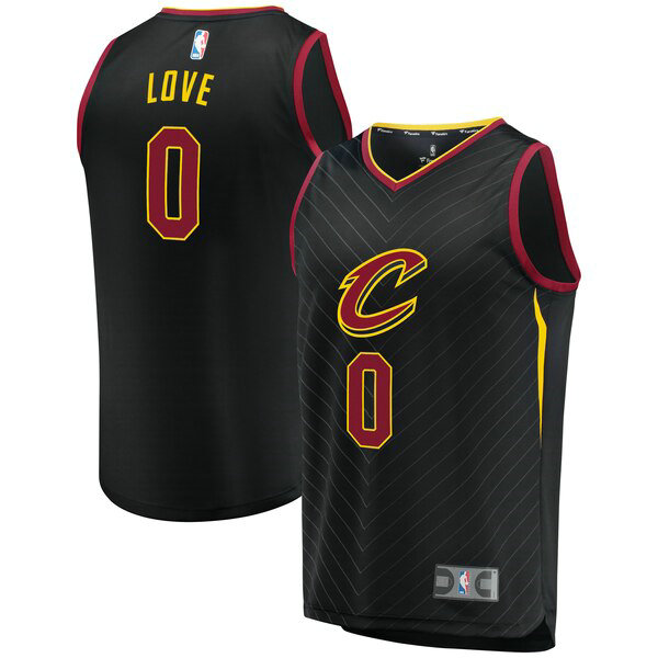 Maillot Cleveland Cavaliers Homme Kevin Love 0 2019-2020 Noir