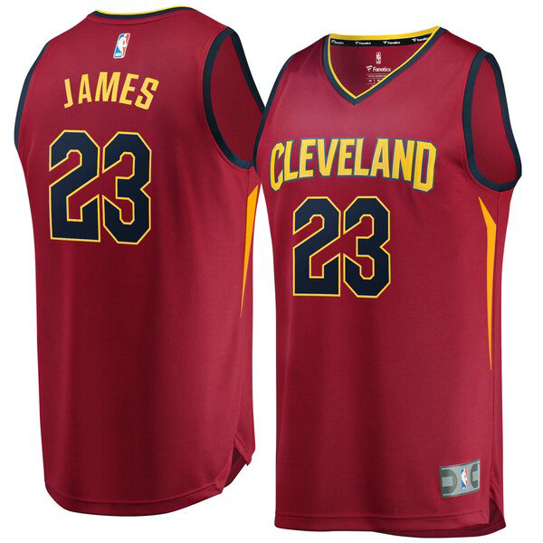 Maillot Cleveland Cavaliers Homme LeBron James 23 2003-2004 Rouge