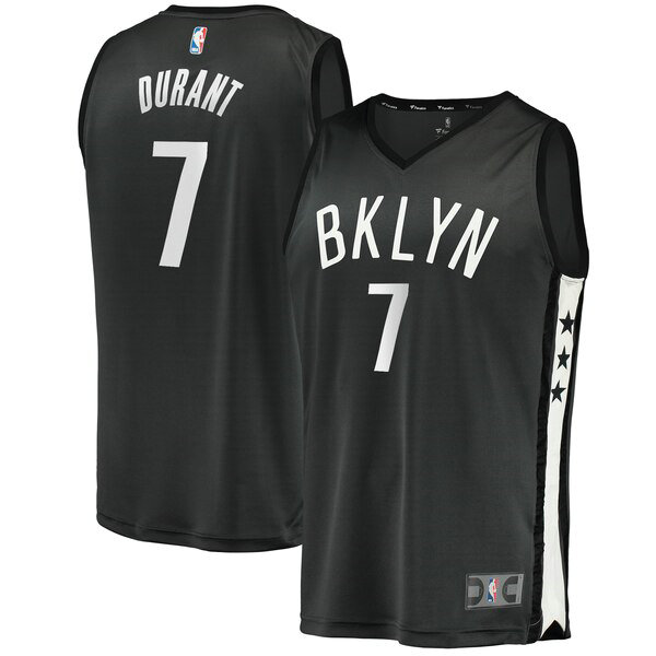 Maillot Brooklyn Nets Homme Kevin Durant 7 2019-2020 Noir