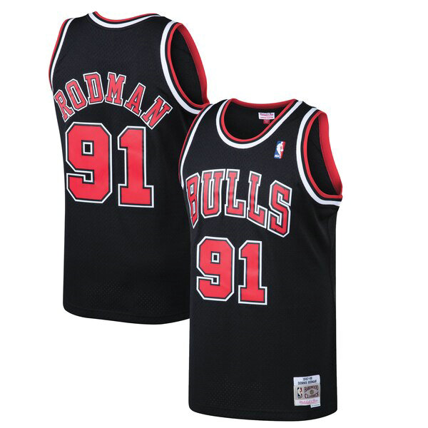 Maillot Chicago Bulls Homme Dennis Rodman 91 2019-2020 Rouge