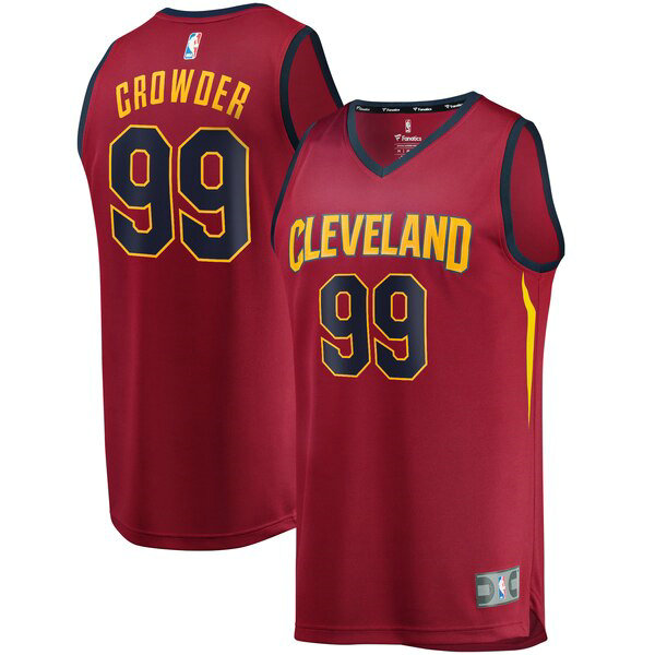 Maillot Cleveland Cavaliers Homme Jae Crowder 99 2019 Rouge