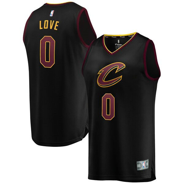 Maillot Cleveland Cavaliers Homme Kevin Love 0 2019 Noir