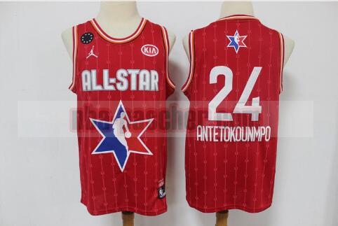Maillot All Star Homme Giannis Antetokounmpo 24 2020 Rouge
