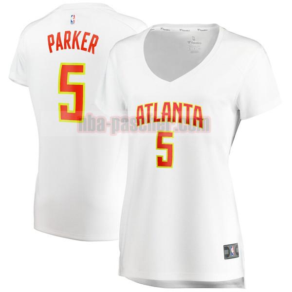 Maillot Atlanta Hawks Femme Jabari Parker 5 association edition Blanc