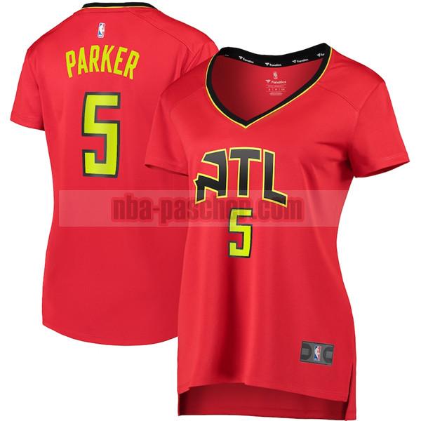 Maillot Atlanta Hawks Femme Jabari Parker 5 statement edition Rouge