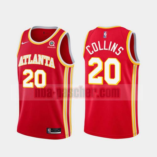 Maillot Atlanta Hawks Homme John Collins 20 2020-21 Icon-edition Rouge