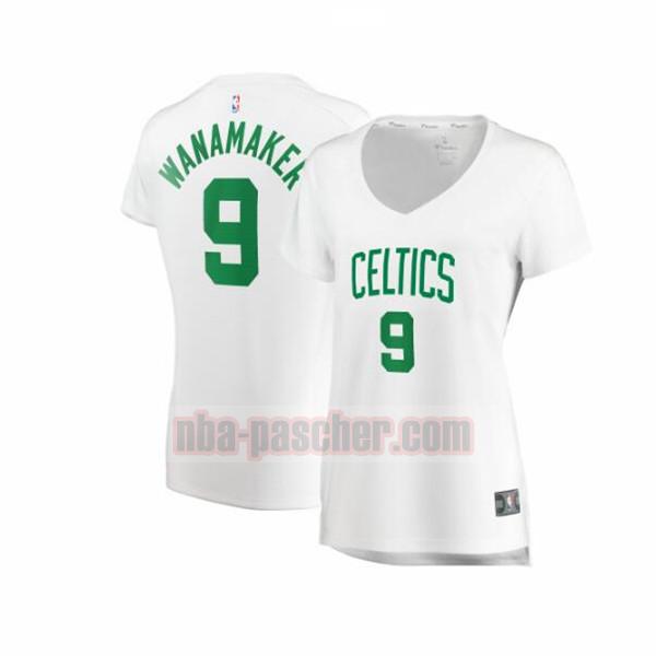 Maillot Boston Celtics Femme Brad Wanamaker 9 association edition Blanc