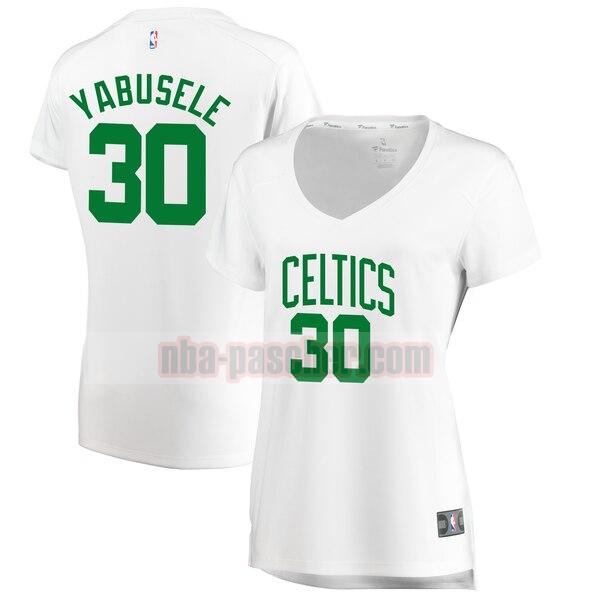 Maillot Boston Celtics Femme Guerschon Yabusele 30 association edition Blanc