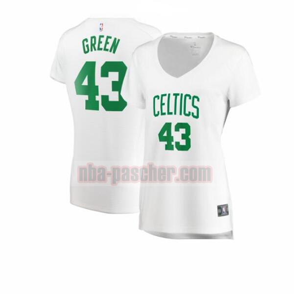 Maillot Boston Celtics Femme Javonte Green 43 association edition Blanc