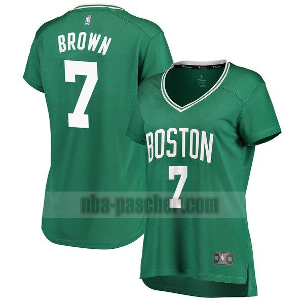 Maillot Boston Celtics Femme Jaylen Brown 7 icon edition Vert