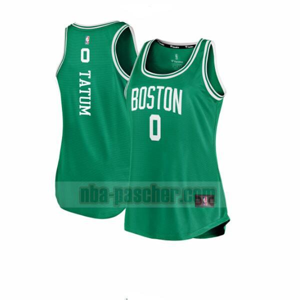 Maillot Boston Celtics Femme Jayson Tatum 0 icon edition Vert