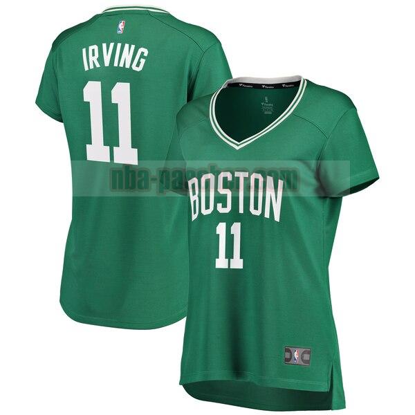 Maillot Boston Celtics Femme Kyrie Irving 11 Réplique Vert