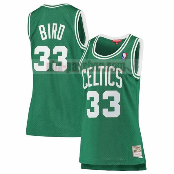 Maillot Boston Celtics Femme Larry Bird 33 hardwood classics Vert