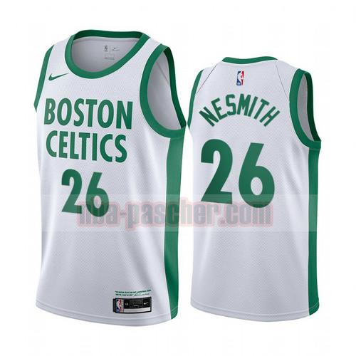 Maillot Boston Celtics Homme Aaron Nesmith 26 Édition City 2020-21 Blanc