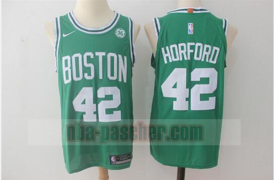 Maillot Boston Celtics Homme Al Horford 42 Basketball cousu Vert