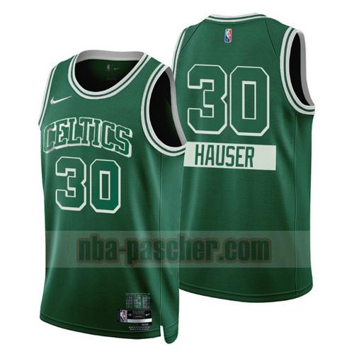 Maillot Boston Celtics Homme HAUSER 30 Édition de la ville 2022 Édition 75e anniversaire Vert