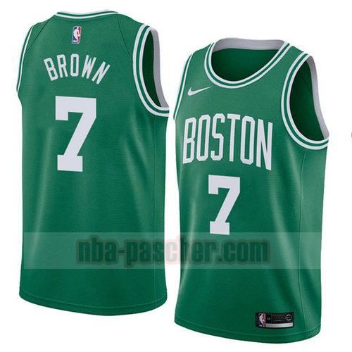 Maillot Boston Celtics Homme Jaylen_Brown 7 2018-19 verde