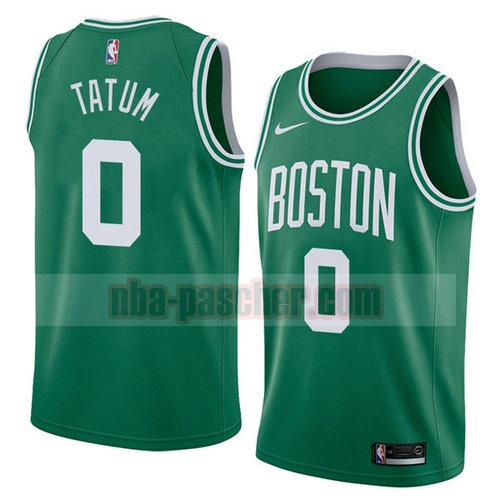 Maillot Boston Celtics Homme Jayson_Tatum 0 2018-19 verde