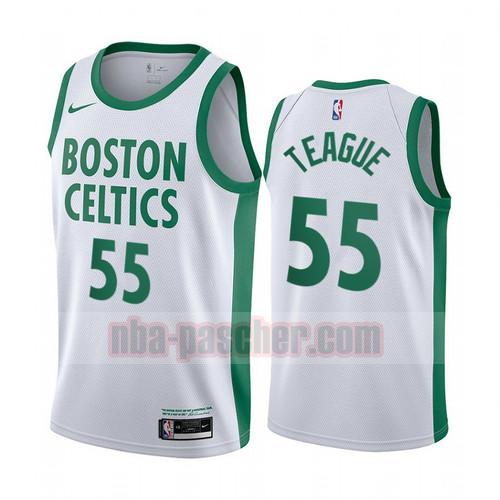 Maillot Boston Celtics Homme Jeff Teague 55 Édition City 2020-21 Blanc