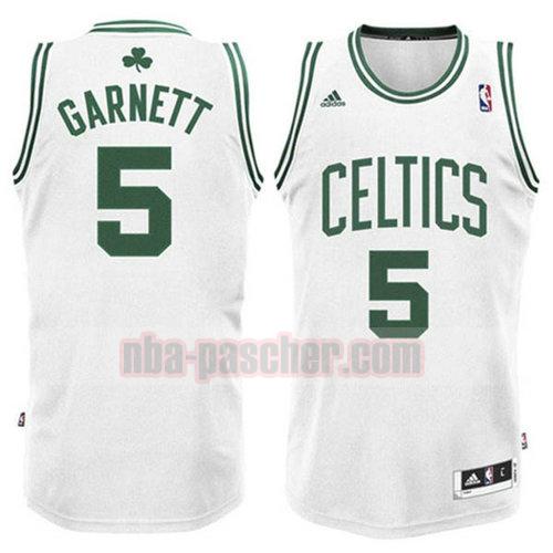 Maillot Boston Celtics Homme Kevin Garnett 5 retro blanc