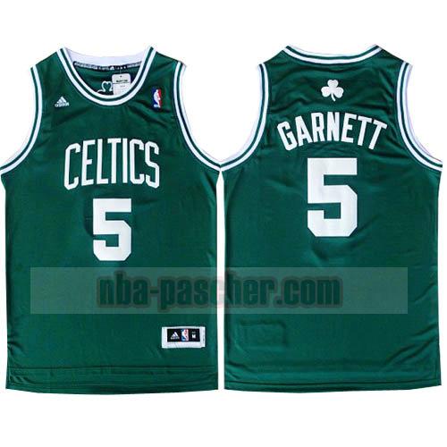 Maillot Boston Celtics Homme Kevin Garnett 5 retro vert