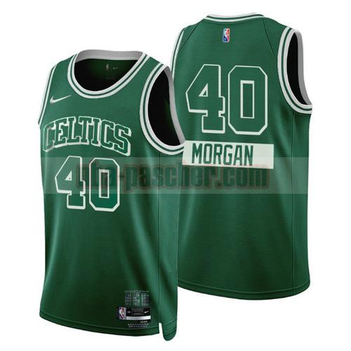 Maillot Boston Celtics Homme MORGAN 40 Édition de la ville 2022 Édition 75e anniversaire Vert