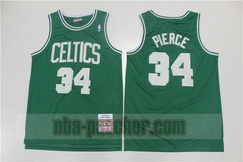 Maillot Boston Celtics Homme PIERCE 34 Édition rétro 2007-2008 Vert