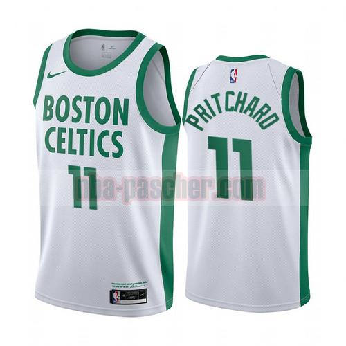 Maillot Boston Celtics Homme Payton Pritchard 11 Édition City 2020-21 Blanc