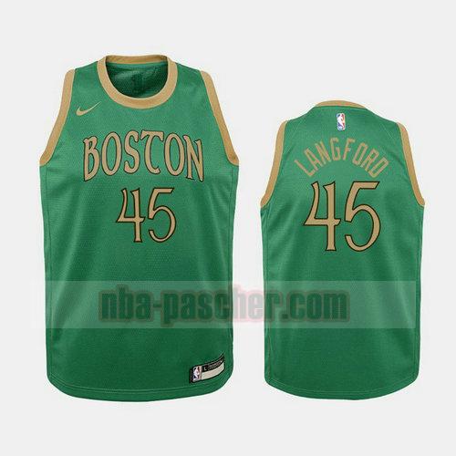 Maillot Boston Celtics Homme Romeo Langford 45 2019-20 Vert