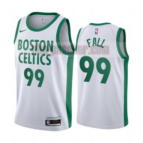Maillot Boston Celtics Homme Tacko Fall 99 Édition City 2020-21 Blanc