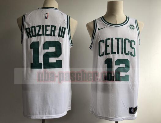 Maillot Boston Celtics Homme Terry Rozier 12 Basketball Blanc