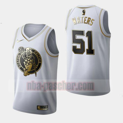 Maillot Boston Celtics Homme Tremont Waters 51 Golden Edition Blanc